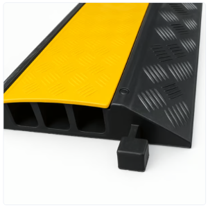 protector de cable de 3 canales / base de goma y tapa de plástico / tamaño del canal 30x30mm / capacidad de carga 5 toneladas / longitud 90 cm / ancho del contorno 50 cm / altura 4.5 cm / color amarillo negro / material hule venta en guadalajara jalisco.