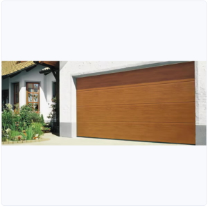 puerta garage estilo americana de alta calidad / 9x9 pies /2.74 metros de largo x 2.74 metros de alto alto/ aislada / imitacion madera / golden oak / linea central venta e instalacion en gudalajara jalisco.