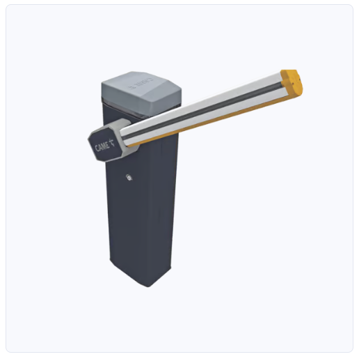 barrera vehicular gt8 con brazo recto de 6 metros / apertura izquierda o derecha configurable en campo venta e instalacion en guadalajara jalisco.