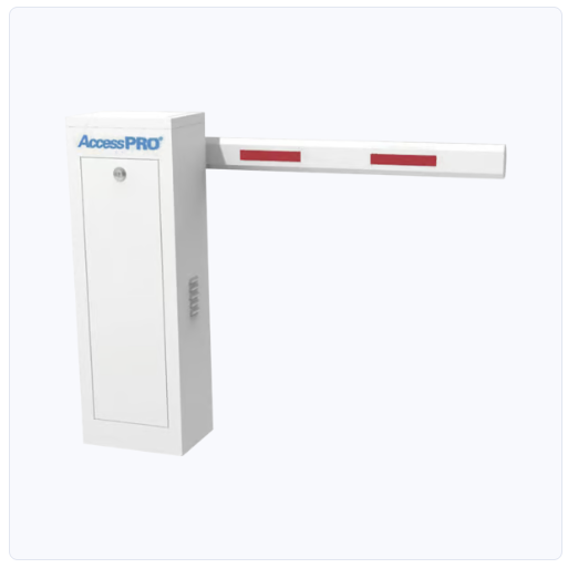 barrera vehicular accesspro derecha con brazo telescópico / soporta brazo telescópico de hasta 6 metros / tiempo de apertura 6 segundos venta e instalacion en guadalajara jalisco.