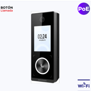 terminal facial min moe wifi & poe con botón de llamada / exterior ip65 / tarjetas virtuales bluetooth con hikconnect teams / 1000 rostros y 3,000 tarjetas prox em / hik ia venta e instalacion en guadalajara jalisco.