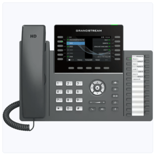 telÉfono ip profesional de 12 lÍneas / 24 teclas de extensiÓn programables / wi fi 6 / poe integrado / pantalla lcd 4.3 pulgadas / seguridad de nivel empresarial / bluetooth integrado / compatible con gdms / audio hd con noise shield venta e instalacion en guadalajara jalisco.