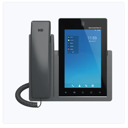 teléfono ip android 11, 16 líneas sip con 16 cuentas, pantalla táctil 7", puertos gigabit, wi fi, bluetooth, poe, codec opus, ipv4/ipv6 con gestión en la nube gdms venta e instalacion en guadalajara jalisco mexico.
