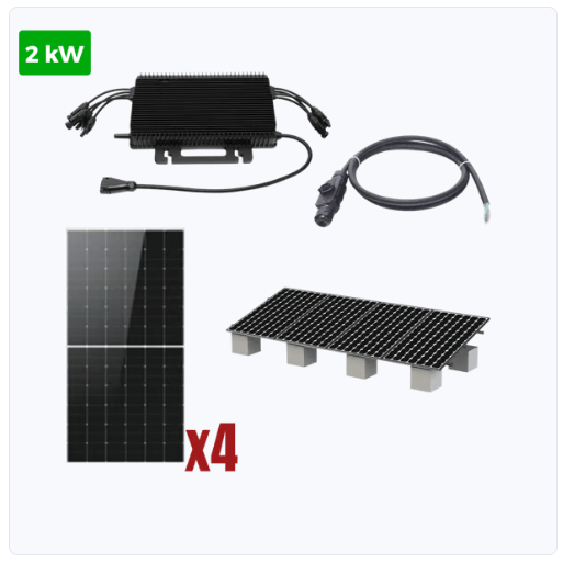 kit de paneles solares interconexion a cfe en guadalajara de 2kw 220vca / microinversores hoymiles / montaje incluido venta e instalacion.