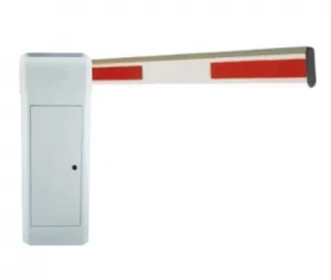 pluma de acceso vehicular onetech con brazo de 4.5 metros sin led de 3 a 5 segundos.