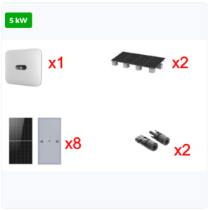 kit de paneles solares con inversor huwaei e interconexion / 5kw 220vca / montaje incluido venta e instalacion en guadalajara jalisco mexico.
